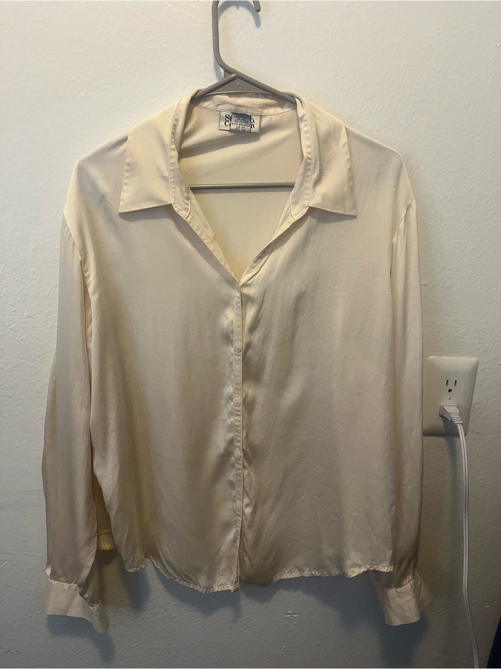Style & Co. Silk Blouse in Cream